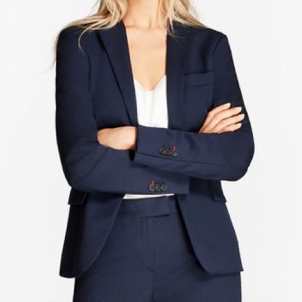 Diane Von Furstenberg Navy Blazer